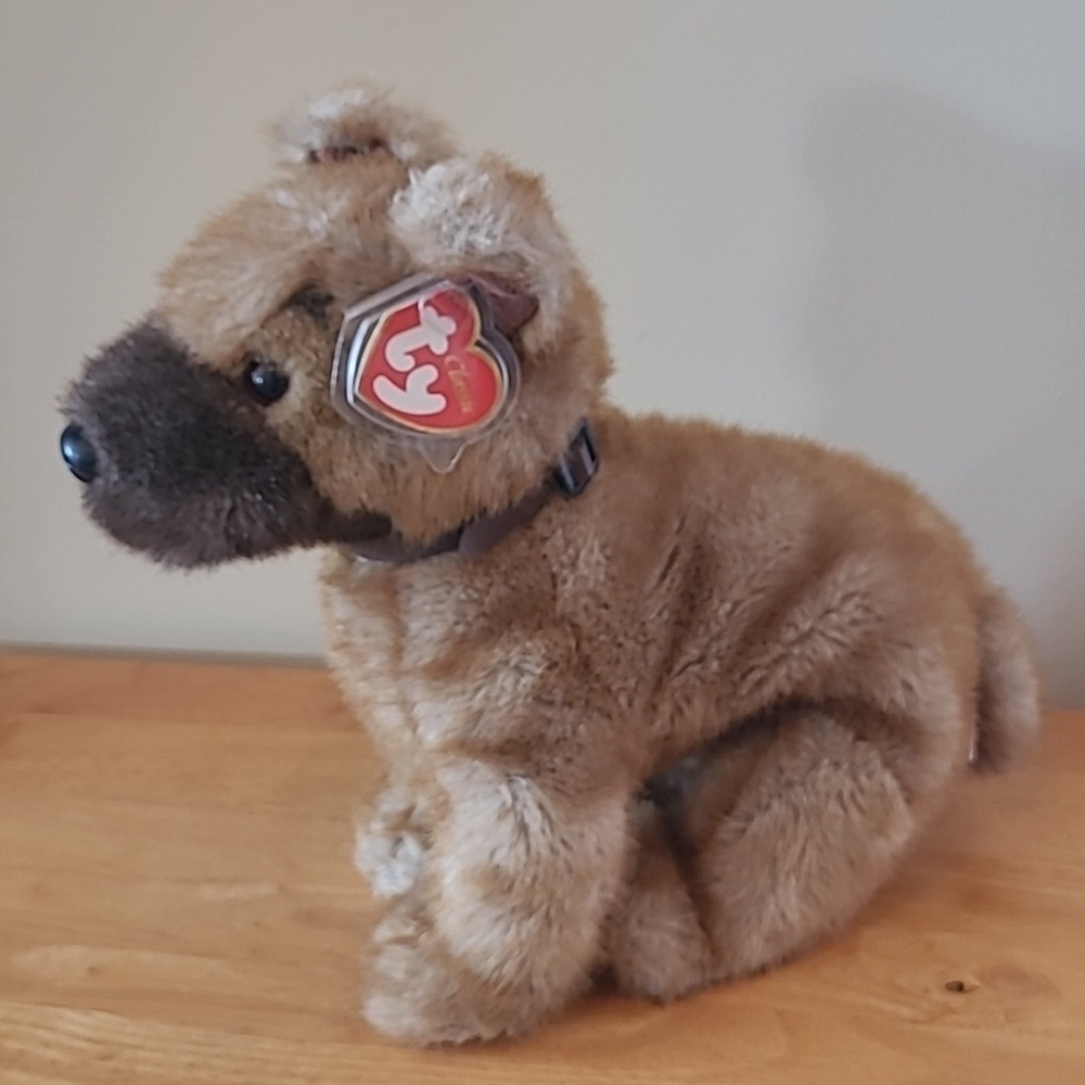 TY CLASSIC COLLECTION Retired 2000 'Sheriff' German Shepherd Plush Dog - Picture 4 of 16